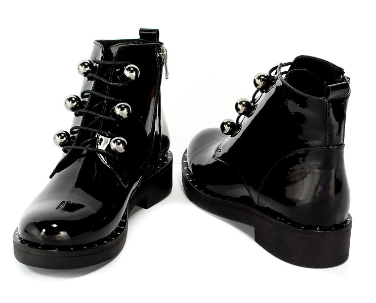 Trzewiki Boccato 0002-050 Sicak 72 Black Patent