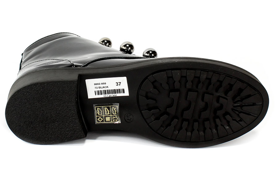Trzewiki Boccato 0002-050 Sicak 72 Black Patent