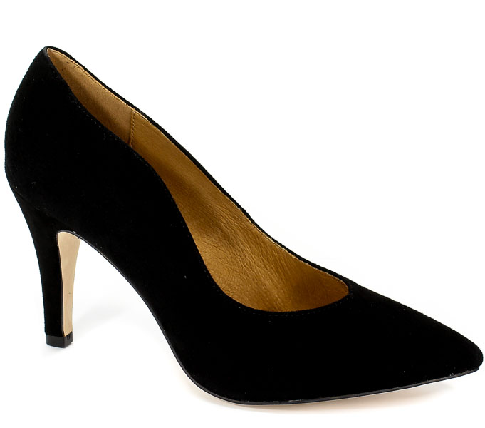 Czółenka Caprice 9-22412-21 004 Black Suede
