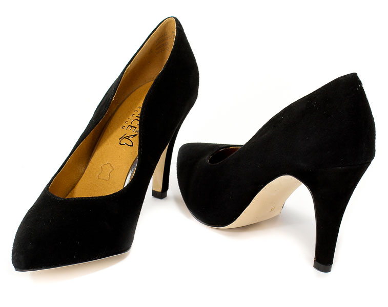 Czółenka Caprice 9-22412-21 004 Black Suede