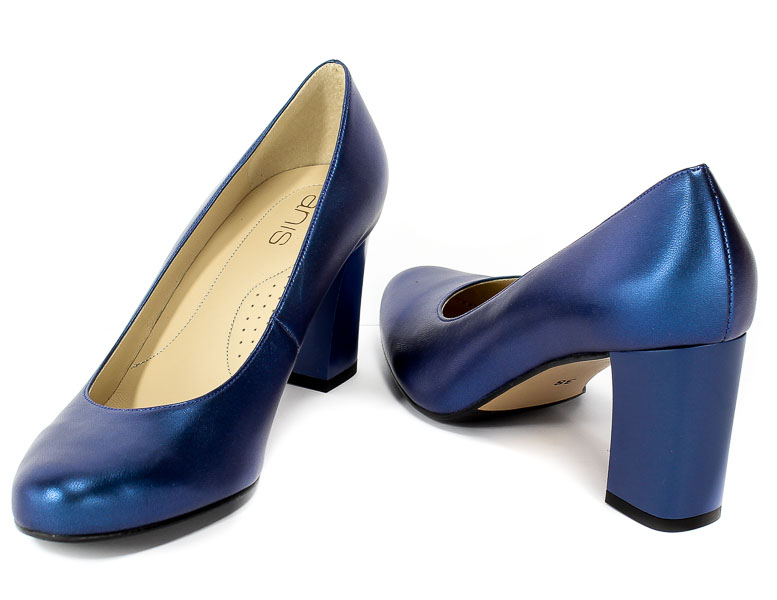Czółenka Anis 3628 Blue Perlata