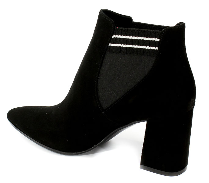Botki Bravo Moda 2110 Czarny Zamsz