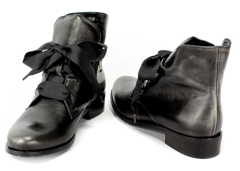 Trzewiki Eksbut 78-5182-E04-1G Czarny/Srebro