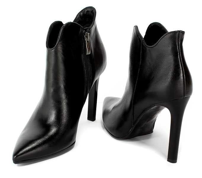 Botki Bravo Moda 2109 Czarna Skóra