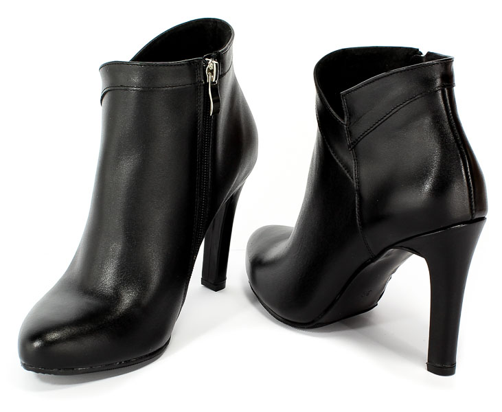 Botki Cortesini Z01138 Skóra Czarny