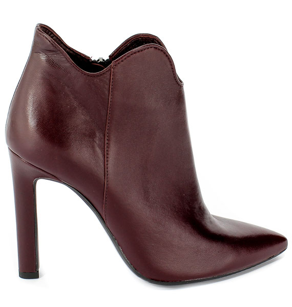 Botki Bravo Moda 2109 Bordo Skóra
