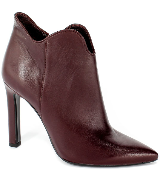 Botki Bravo Moda 2109 Bordo Skóra