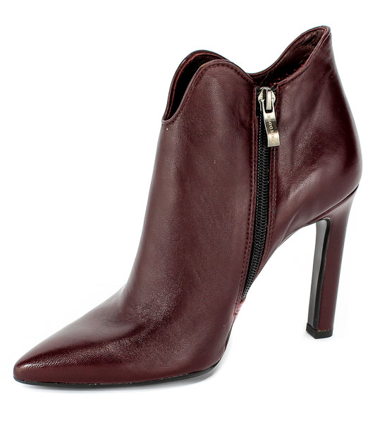 Botki Bravo Moda 2109 Bordo Skóra