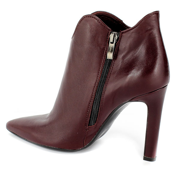 Botki Bravo Moda 2109 Bordo Skóra