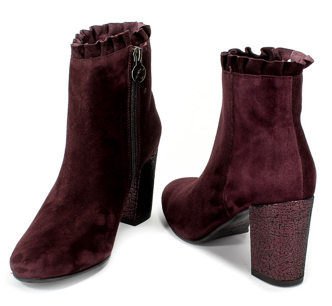 Botki Karino 2696/009-P Bordo