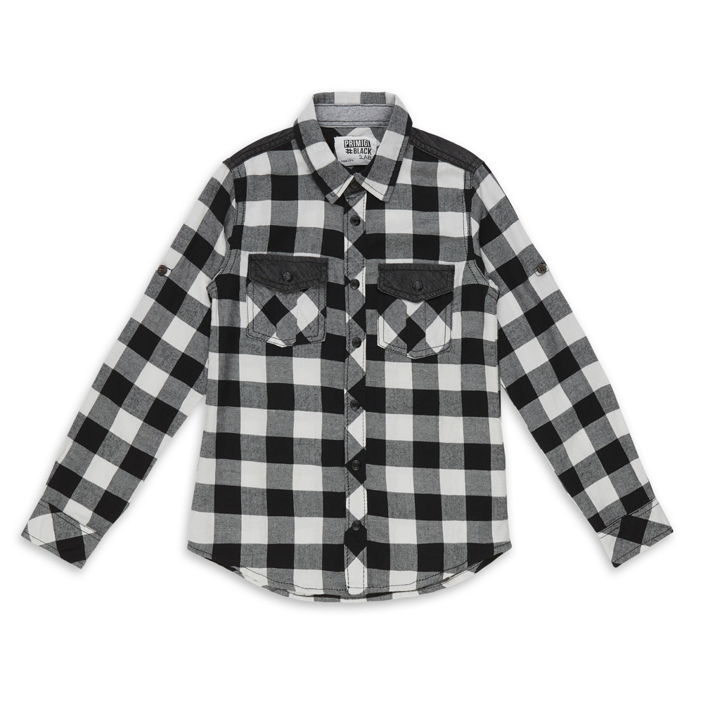 Koszula Primigi Outerwear 42163071 Biały/Czarny 3-6 Lat