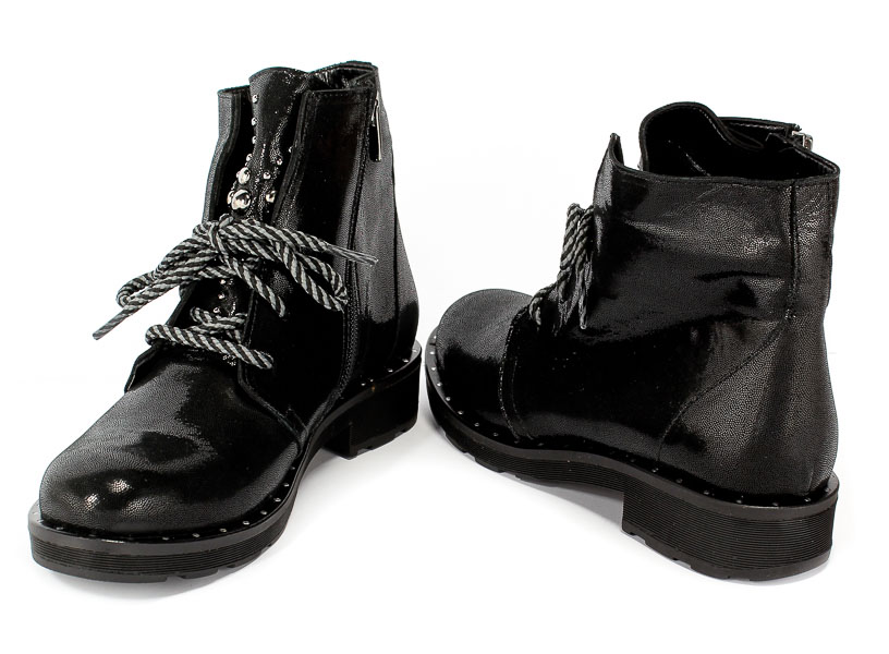 Trzewiki Boccato 0395-82 Sicak 163 Black Satin