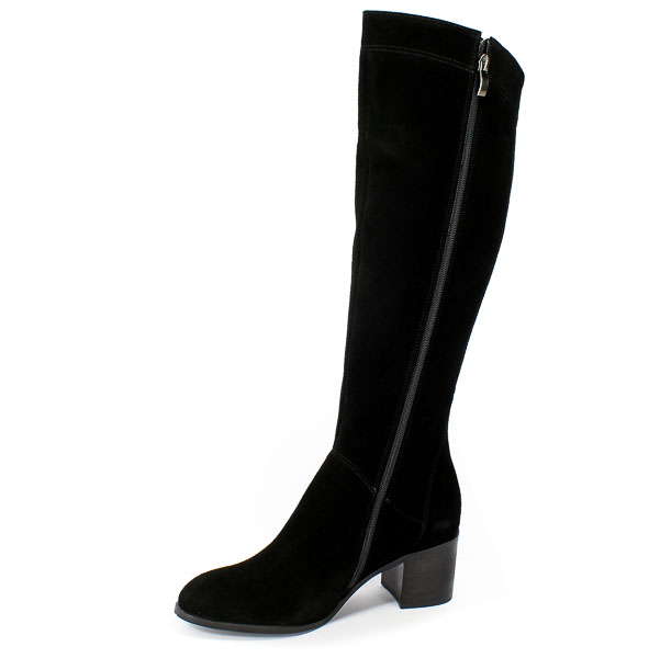 Kozaki Euro Moda Tych. 624 Czarny Welur