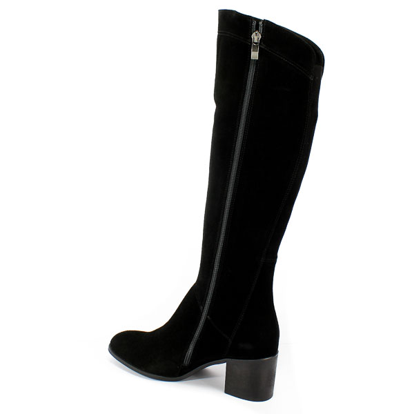 Kozaki Euro Moda Tych. 624 Czarny Welur
