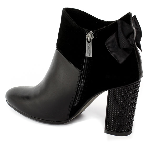 Botki Ann Mex 8285-1 01S+01W Czarny