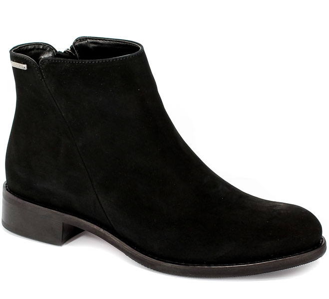 Botki Lucca 76044 Czarny Nubuk