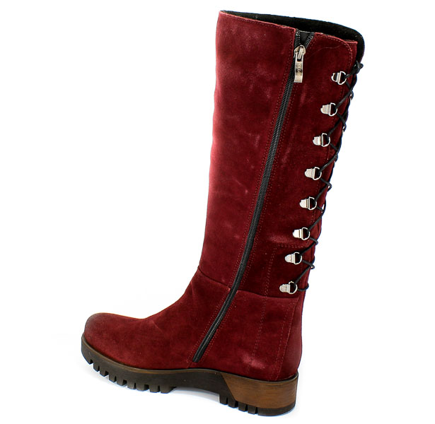 Kozaki Pollonus 5-1002-005 Bordo Welur