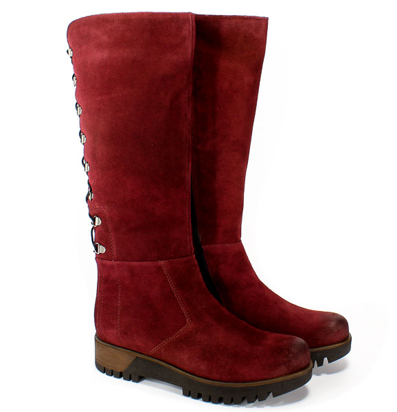 Kozaki Pollonus 5-1002-005 Bordo Welur
