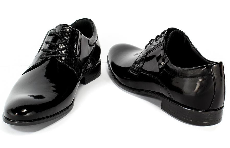 Półbuty Euro Moda Tap E-6000/P11-324-335-030 Black