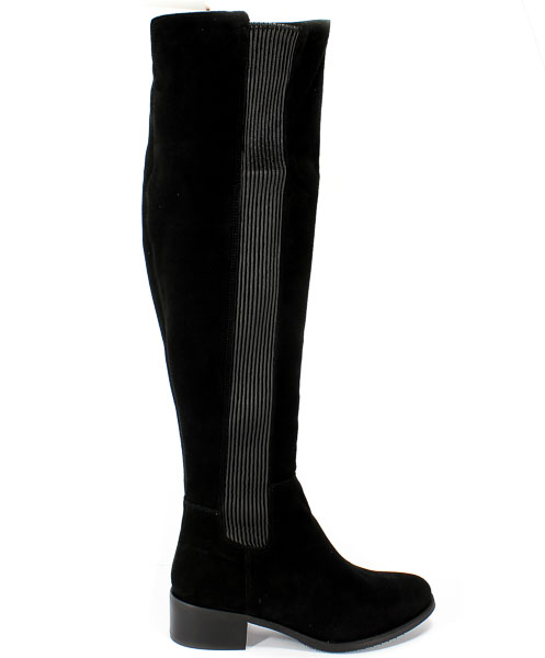 Kozaki Boccato 3572 Czarny Welur