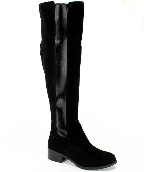 Kozaki Boccato 3572 Czarny Welur