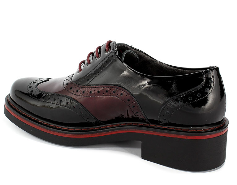 Półbuty Pitillos 5333 Negr-Burd