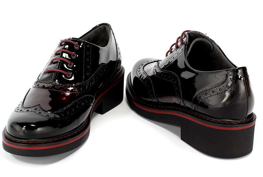 Półbuty Pitillos 5333 Negr-Burd