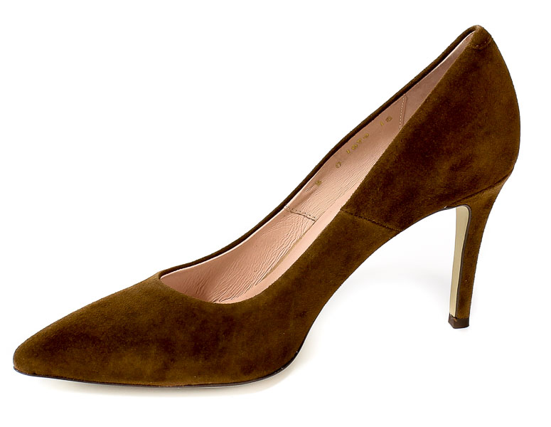 Czółenka Bravo Moda 1679 Jasny Brąz Zamsz