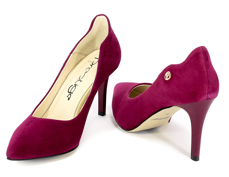 Czółenka Prestige 932 Purpura-Zamsz