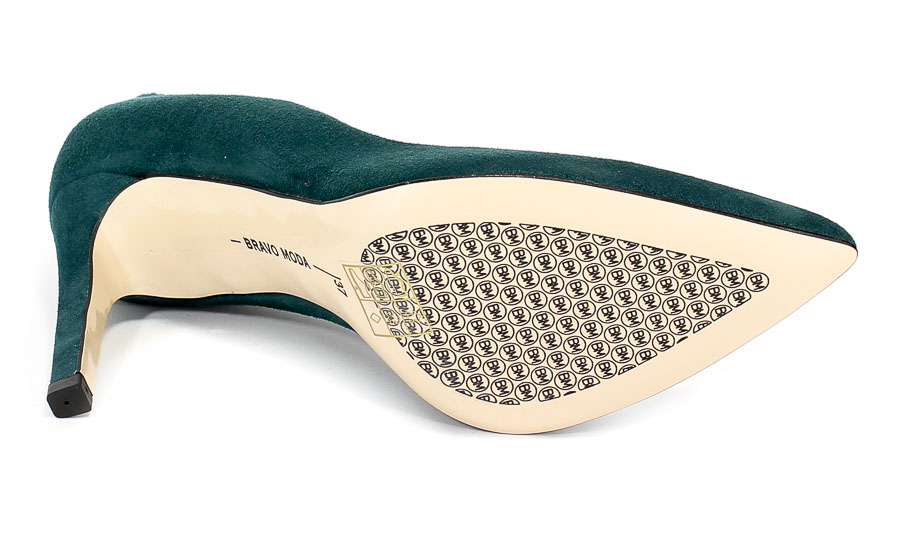 Czółenka Bravo Moda 1373 Ocean Zamsz