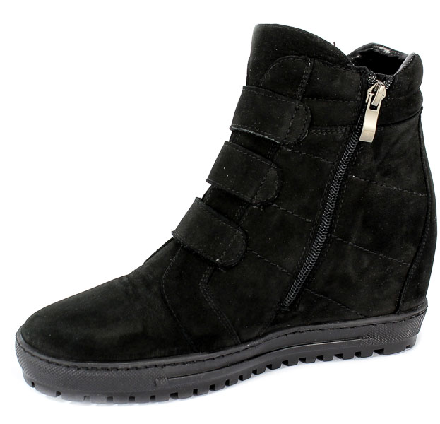 Sneakersy Eksbut 66-4319-549-1G Czarny Nubuk