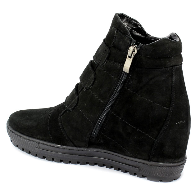 Sneakersy Eksbut 66-4319-549-1G Czarny Nubuk