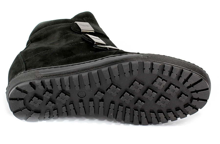 Sneakersy Eksbut 66-4319-549-1G Czarny Nubuk