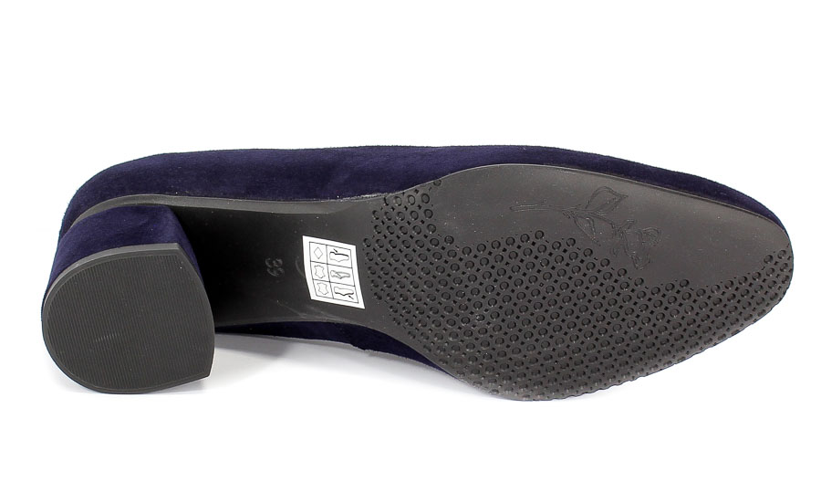 Czółenka Grodecki 1214 Granat Zamsz