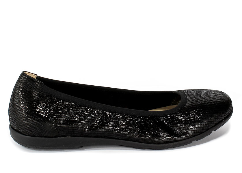 Baleriny Caprice 9-22150-22 010 Black Reptile