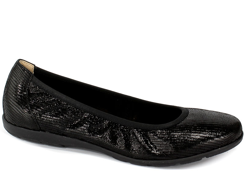Baleriny Caprice 9-22150-22 010 Black Reptile