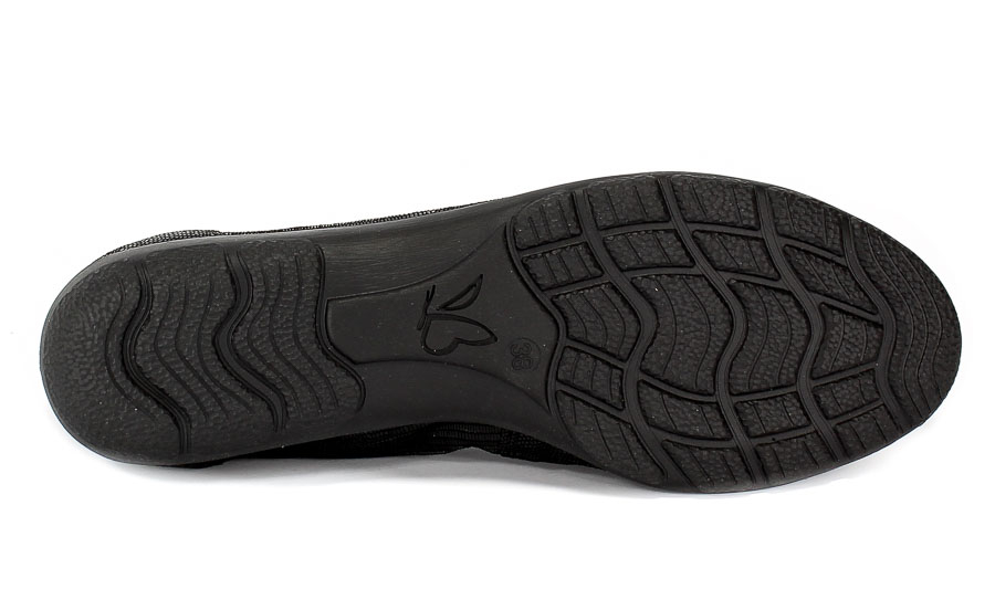 Baleriny Caprice 9-22150-22 010 Black Reptile