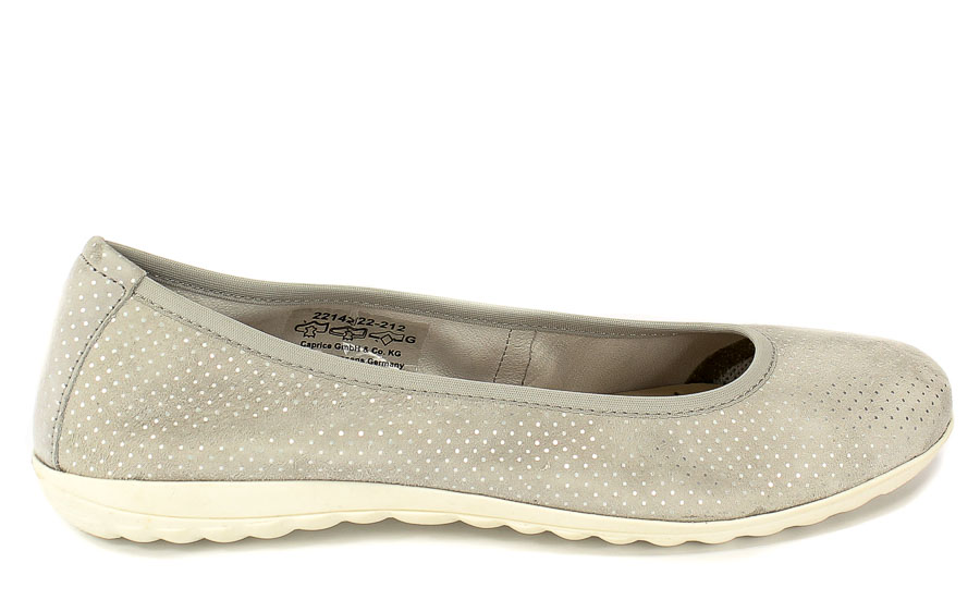 Baleriny Caprice 9-22142-22 212 Lt Grey Dot.Su