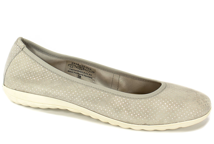 Baleriny Caprice 9-22142-22 212 Lt Grey Dot.Su