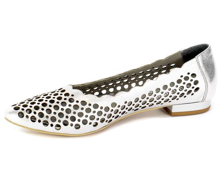 Baleriny Letnie Exquisite 1111/1 Grid.Srebr