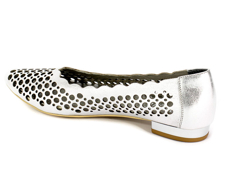 Baleriny Letnie Exquisite 1111/1 Grid.Srebr