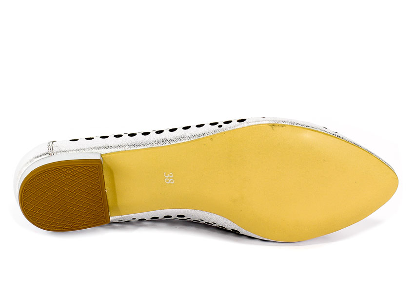 Baleriny Letnie Exquisite 1111/1 Grid.Srebr