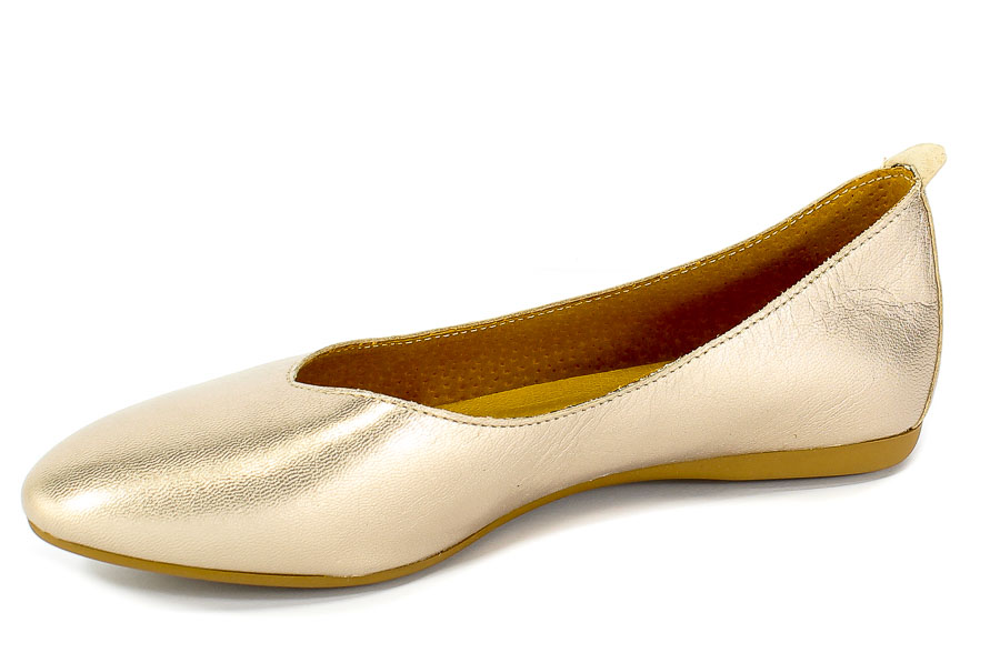 Baleriny Lan-Kars H76-341 Złoty