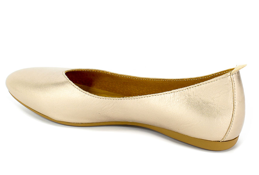 Baleriny Lan-Kars H76-341 Złoty