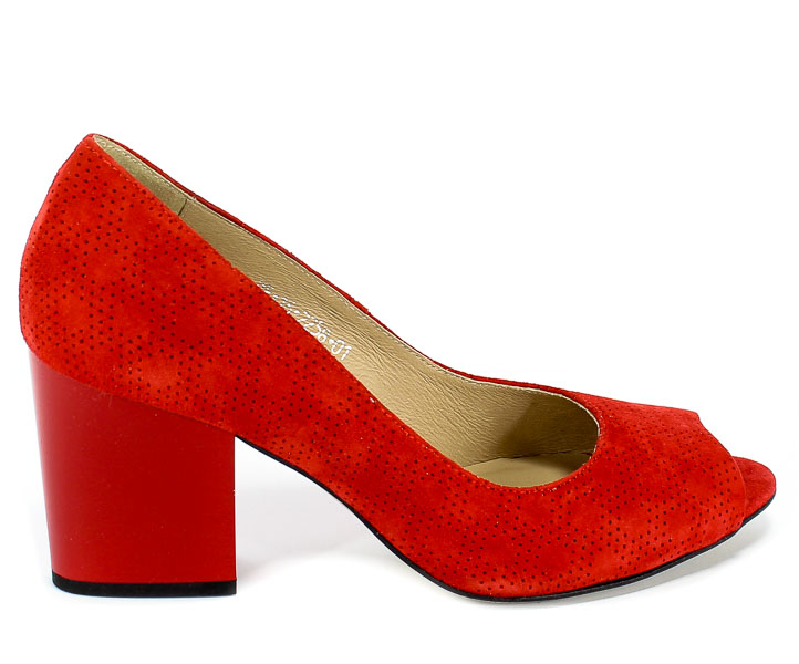 Czółenka Letnie Uncome 2258 Rosso