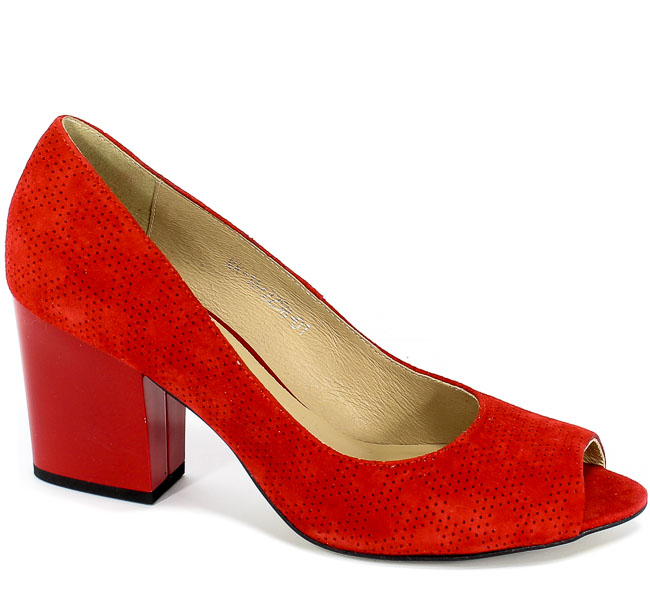 Czółenka Letnie Uncome 2258 Rosso