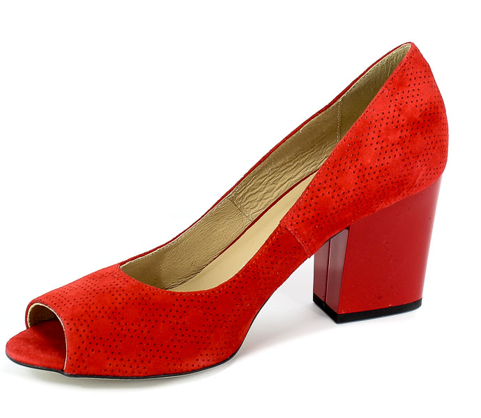 Czółenka Letnie Uncome 2258 Rosso