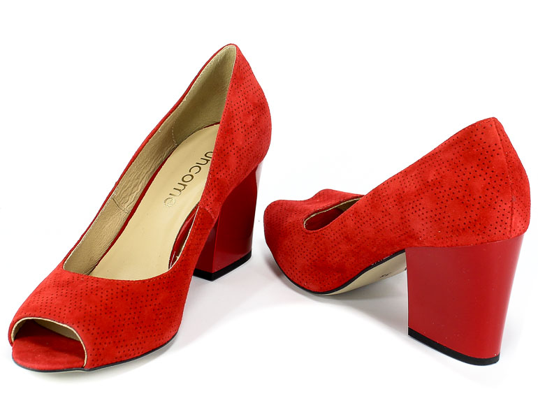 Czółenka Letnie Uncome 2258 Rosso