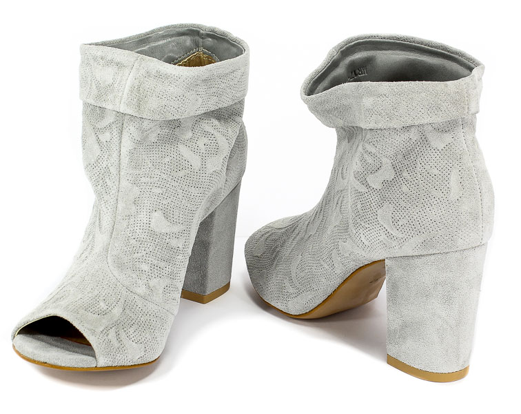 Botki Letnie Uncome 2296 Grigio