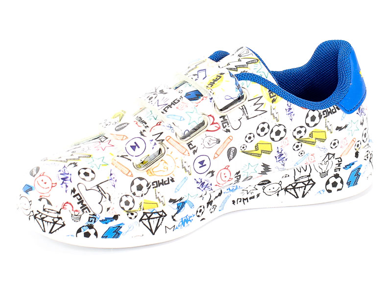 Półbuty Primigi 3452411 Nappa Pu Stampa/Bian r.28-39